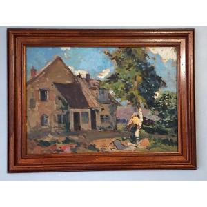 Fernand Maillaud (1863-1948) – Oil On Double-sided Panel, Crozant School 