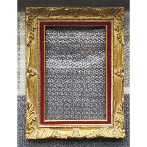 cadre 6p pour tableau 27cmx41cm style Montparnasse bois sculpté 