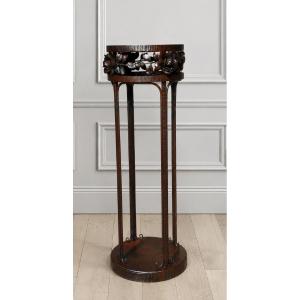 Petite sellette guéridon art déco fer forgé