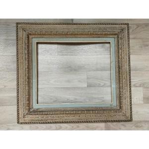 Cadre bois patiné 8f pour tableau 38.5x46.5 (Montparnasse)