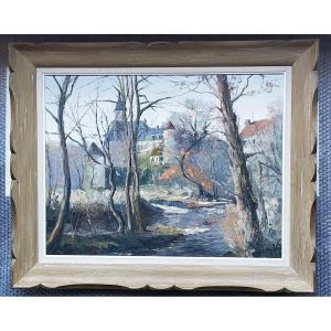 Gaston Thiéry (1922–2013) “gargilesse, Morning View” Crozant School (detroy Osterlind)