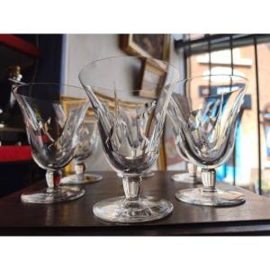 Six Verres A Eau Saint Louis