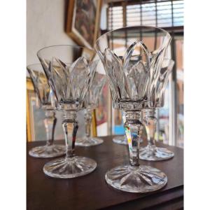 6 ou 12 verres Saint-Louis modèle Camargue cristal