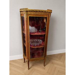 Vitrine louis xvi acajou et bronze