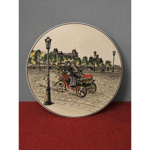 Large Longwy Earthenware Dish