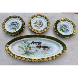 Bavaria Porcelain Fish Set