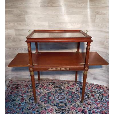 Maison Jansen Mahogany And Gilt Bronze Serving And Tea Table