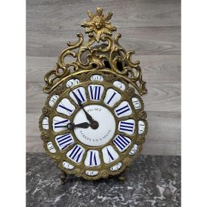 picart Horloge Lanterne XVIII&egrave;me crepy en valloy (pendule)