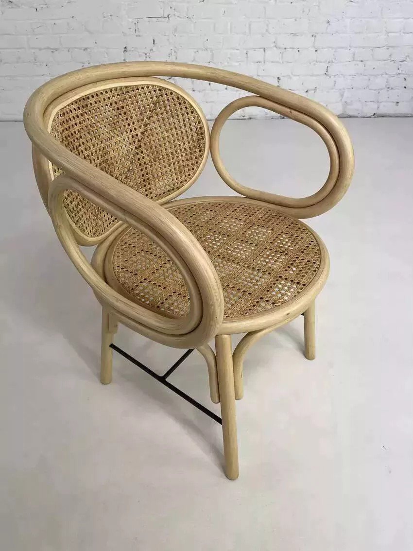 Rattan And Cane Armchair-photo-6
