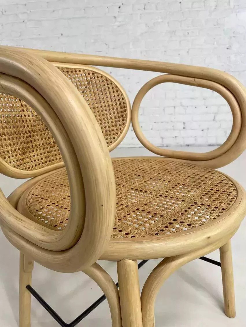 Rattan And Cane Armchair-photo-7