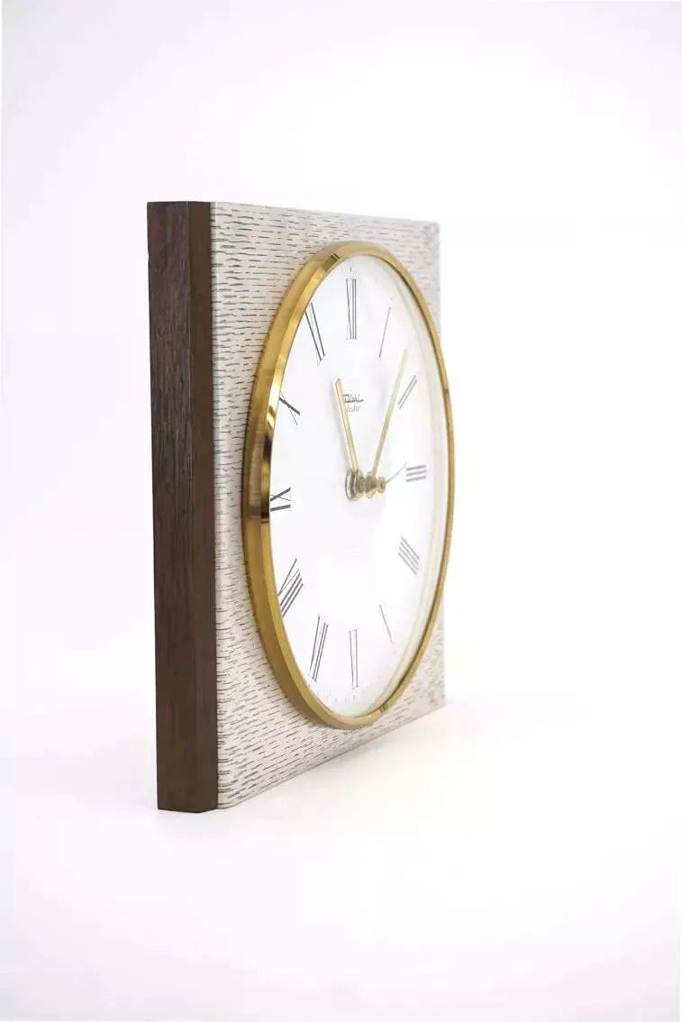 Diehl Metal And Wood Wall Clock-photo-3