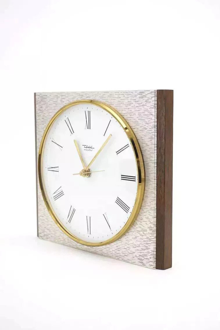 Diehl Metal And Wood Wall Clock-photo-3