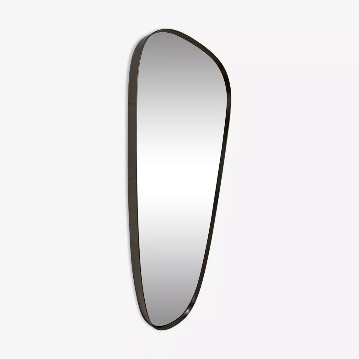 Rear View Mirror And Free Form Brushed Silver Metal Contour-photo-2