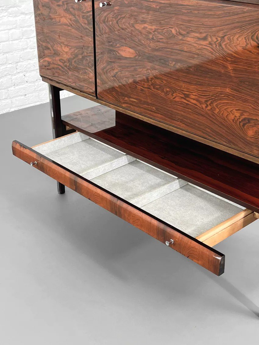 Rosewood Bar Cabinet From The 50s And 60s-photo-2