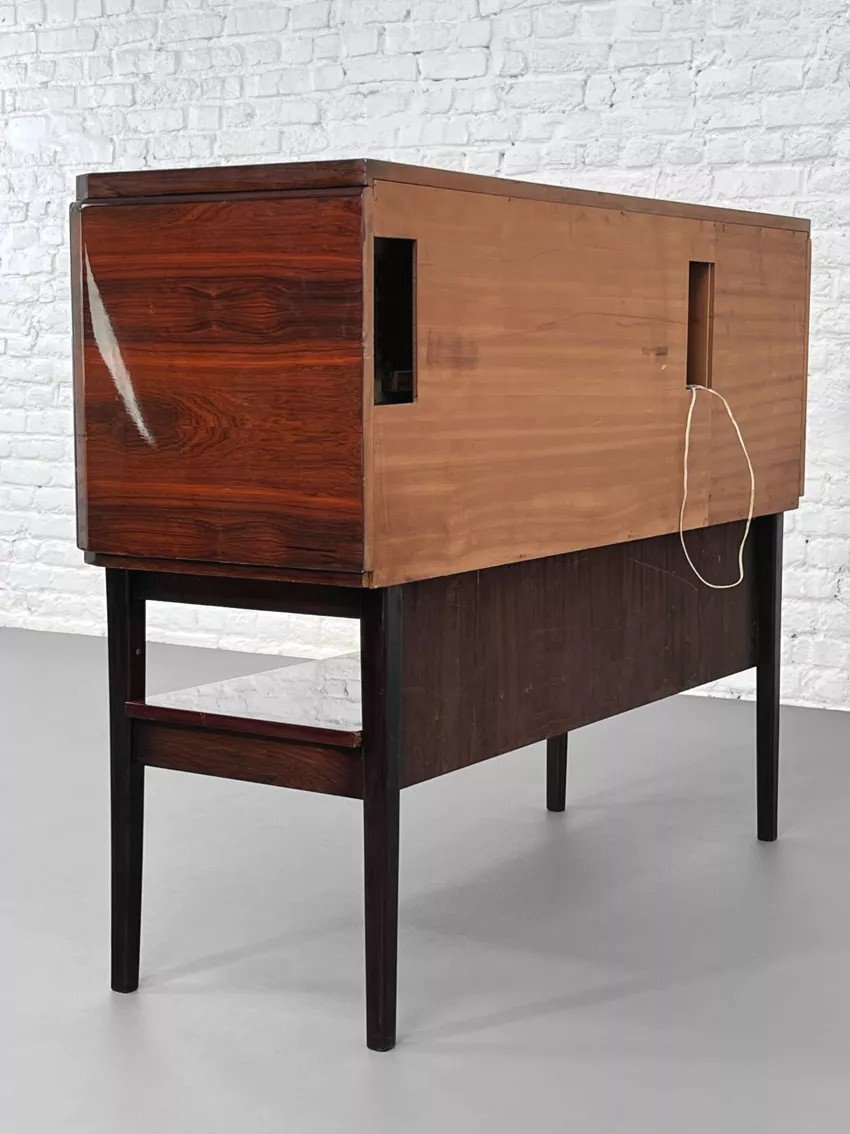 Rosewood Bar Cabinet From The 50s And 60s-photo-1