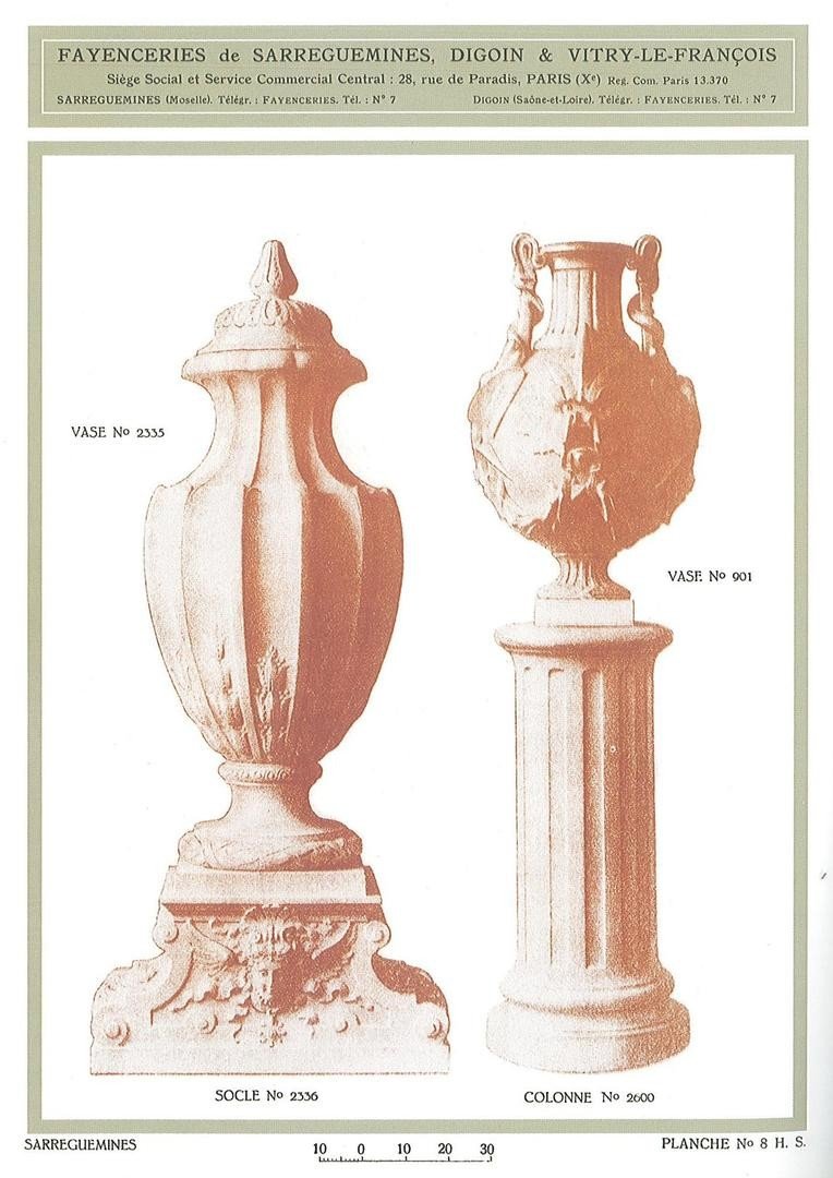 Majolica - Monumental Sarreguemines Jardinière And Stand-photo-3