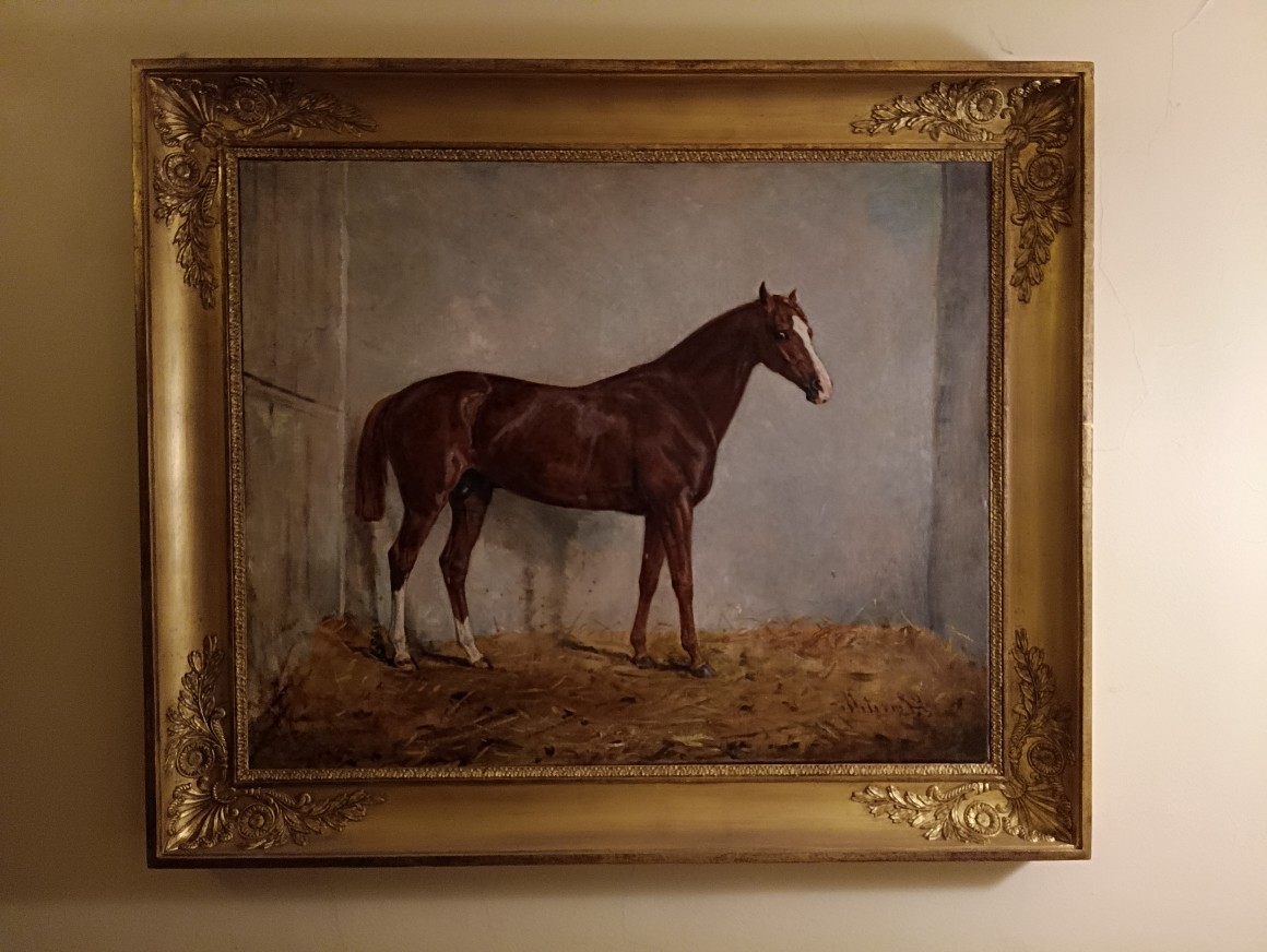 Portrait Of A Horse By édouard Lacretelle (1817-1900)    -photo-2