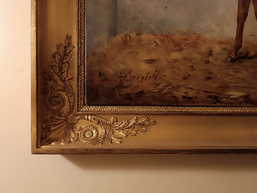 Portrait Of A Horse By édouard Lacretelle (1817-1900)    -photo-3