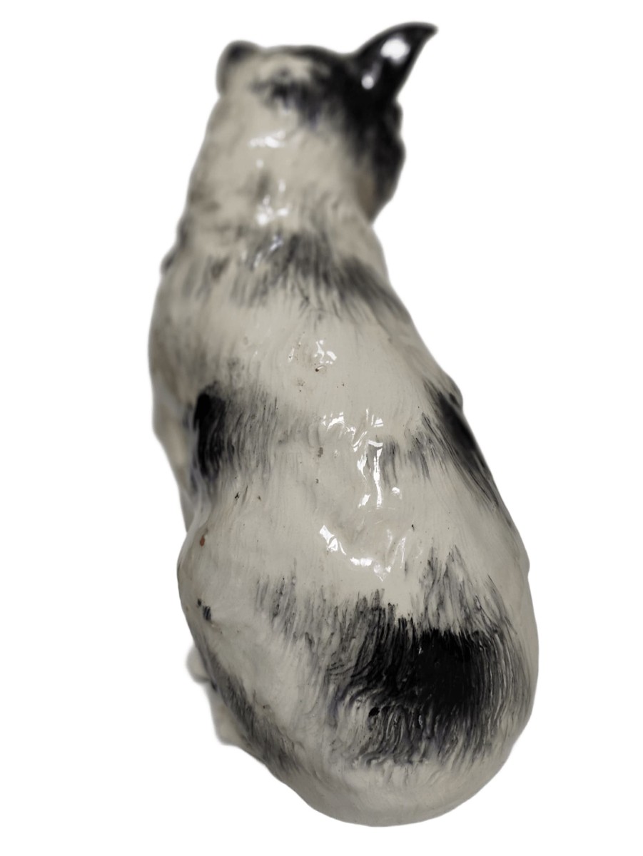 Majolica - Chat signé Delphin Massier (1836-1907)-photo-2