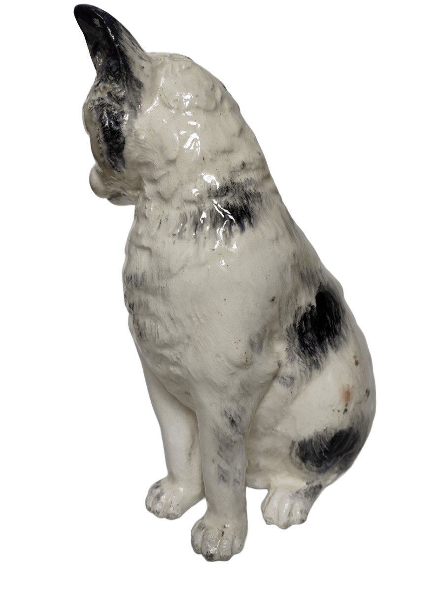 Majolica - Chat signé Delphin Massier (1836-1907)-photo-3