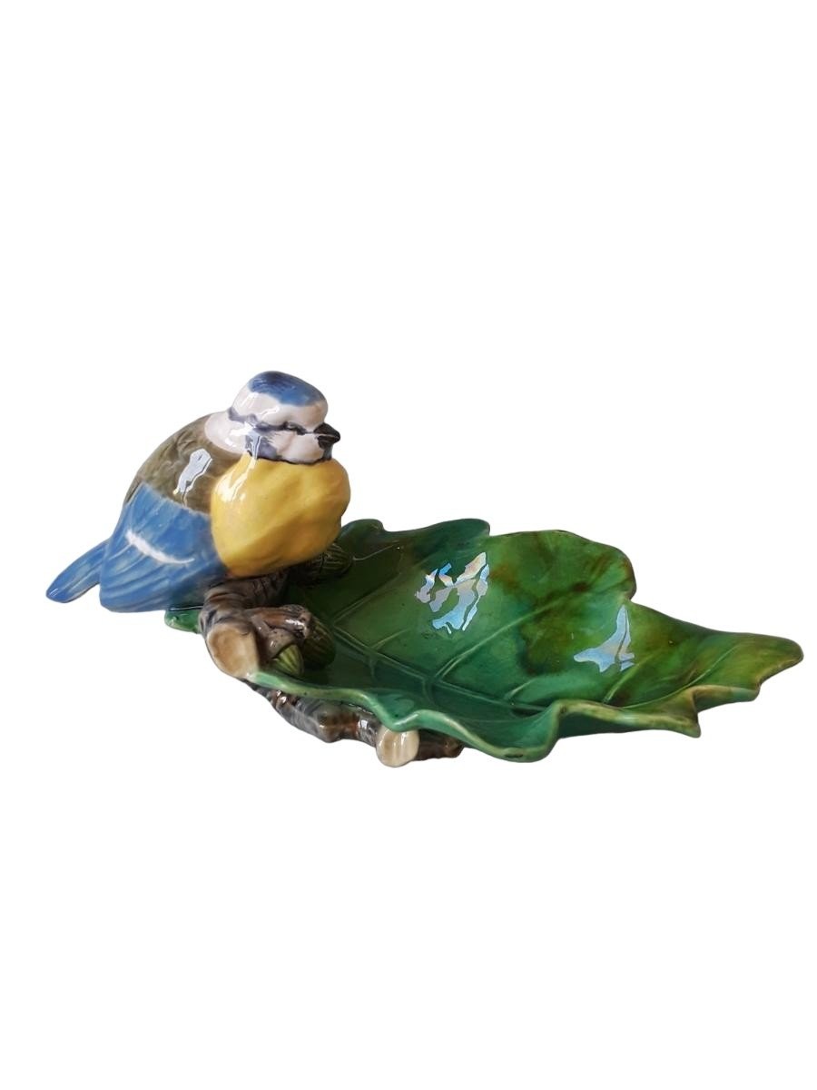 Majolica – Pièce de table signée Minton