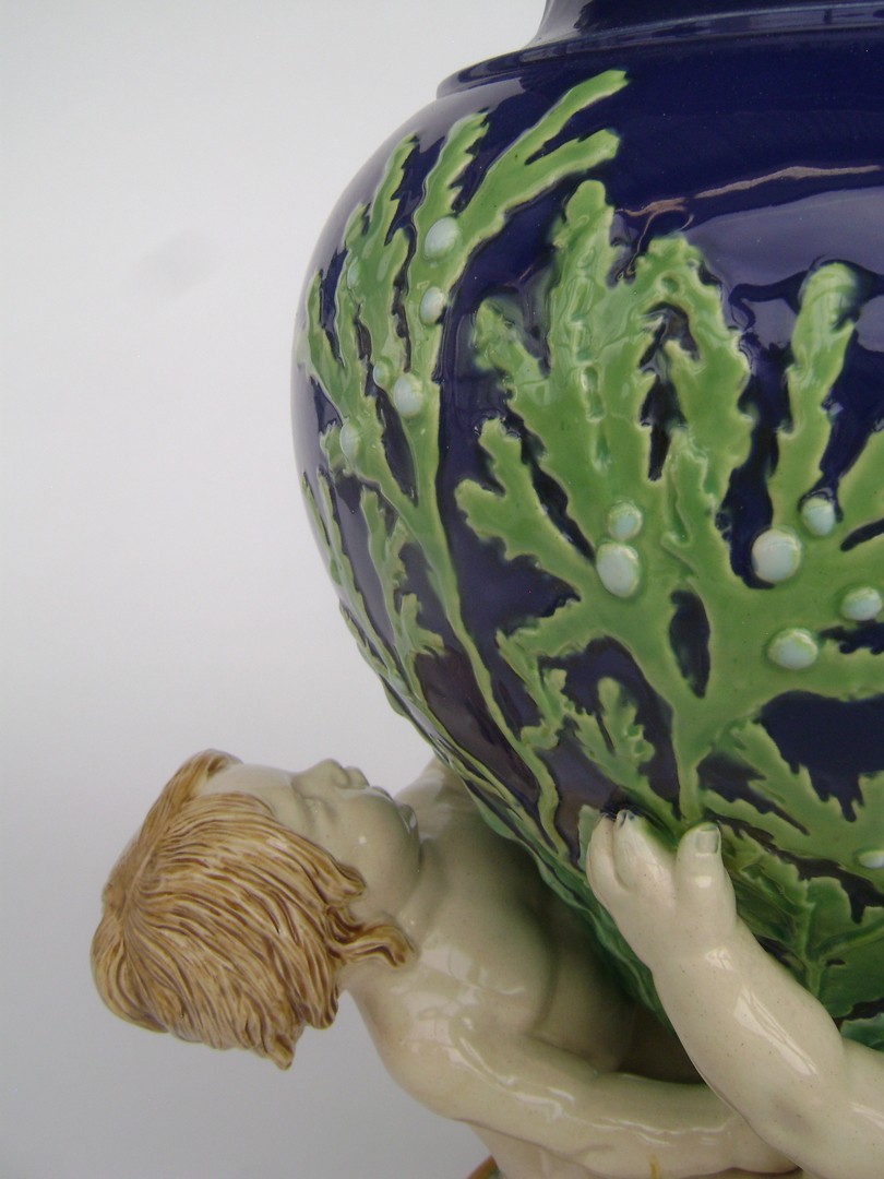 Jardinière d’après un modèle de Carrier Belleuse pour Minton-photo-2