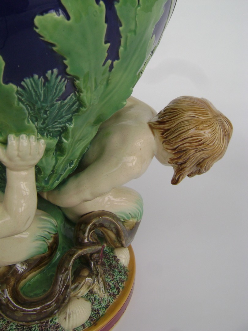 Jardinière d’après un modèle de Carrier Belleuse pour Minton-photo-3