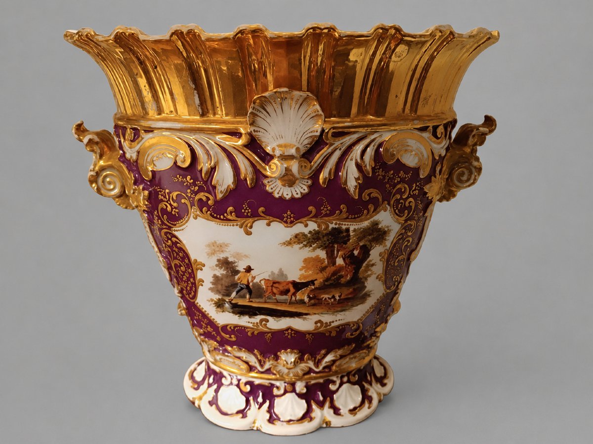 Jardinière en porcelaine de Jacob Petit (vers 1845-1855)