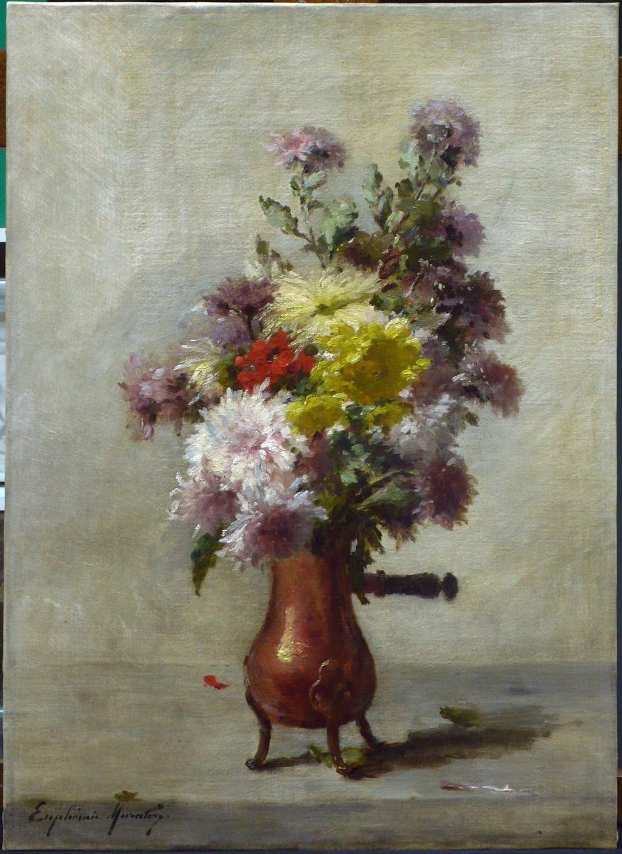 Euphémie Muraton (1840–1914), “still Life With Autumn Flowers”