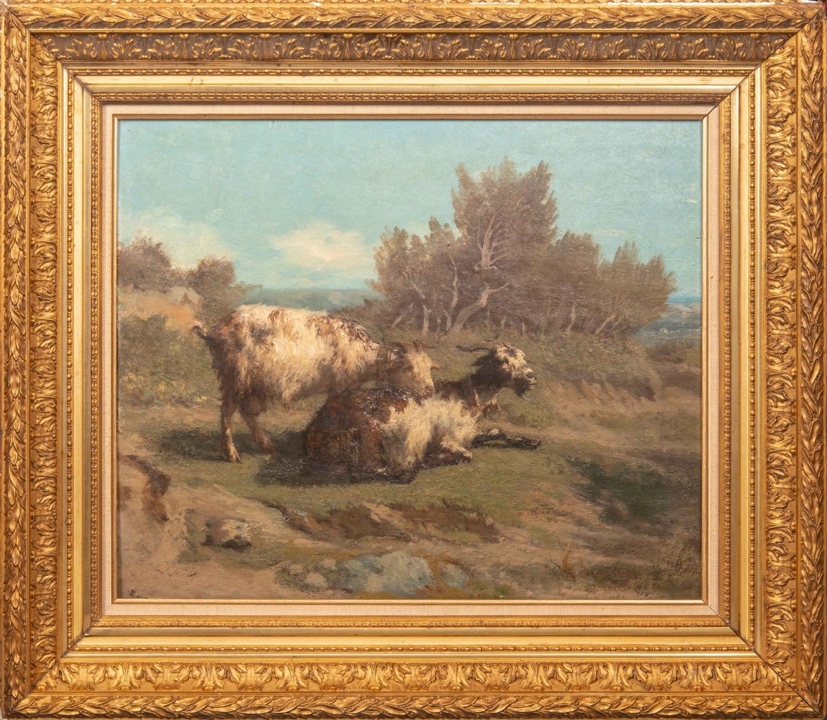 François Simon (1818-1896) ‘’Chèvres du Rove’’-photo-2