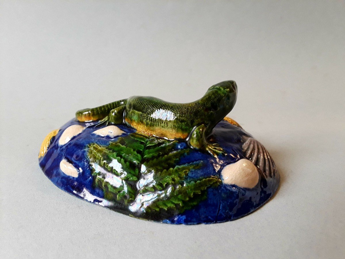 Palissy Style - French Majolica Figural “trompe-l'oeil” By Georges Pull (1810-1889)-photo-2