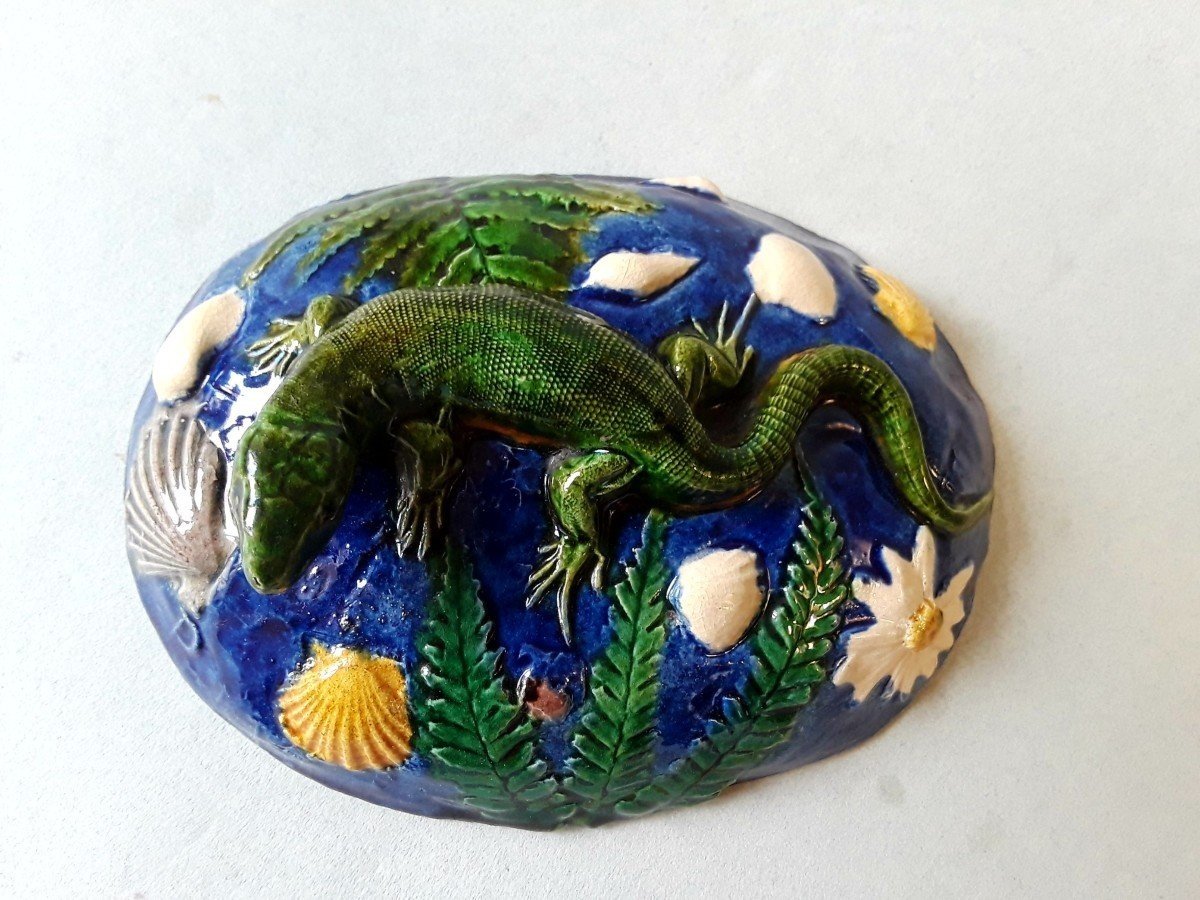 Palissy Style - French Majolica Figural “trompe-l'oeil” By Georges Pull (1810-1889)-photo-3