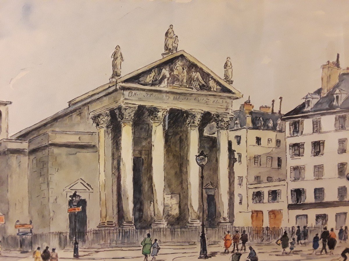 Maurice Falliès (1883-1965) Paris ‘’Notre-Dame de Lorette’’-photo-2