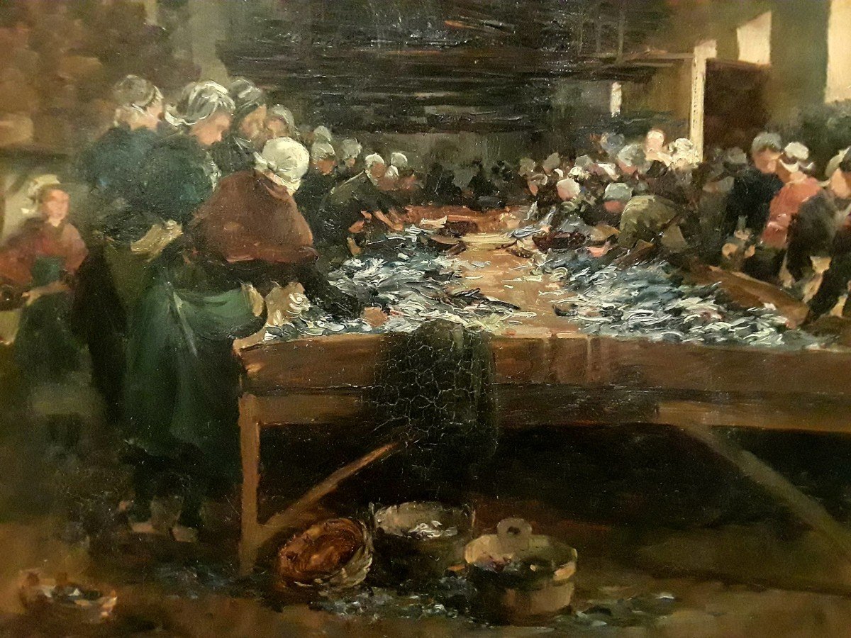 Gabriel Edouard Thurner (1840-1907) ''the Fish Market''
