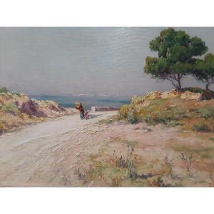 Jules-Justin Claverie (1858 - 1931) ''La baie de Saint-Cyr''