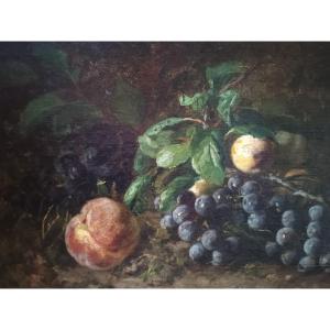 Euphémie Muraton (1840-1914) école française 19ème siècle  ‘’Fruits d'automne’’