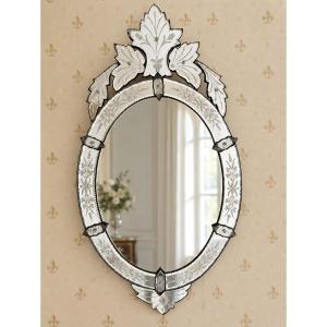 Oval Venetian Glass Mirror
