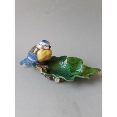 Majolica – Piece de table signée Minton