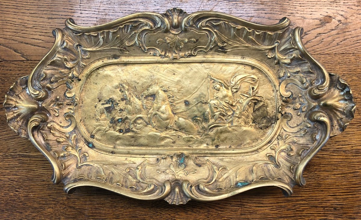 Grand Vide-poche En Bronze Doré