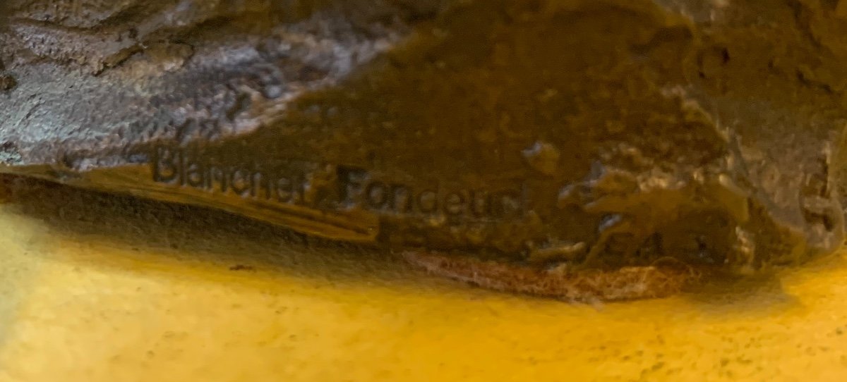 Sculpture En Bronze Représentant Un Pélican - Blanchet Fondeur-photo-3