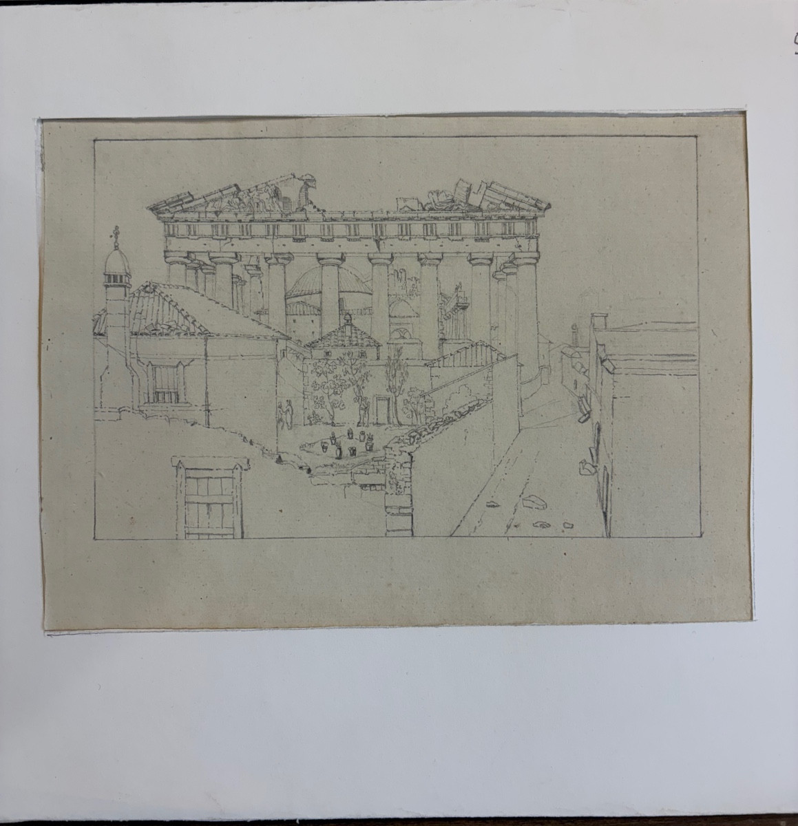 Italian School, Early 19th Century - 2 Pencil Drawings -photo-2