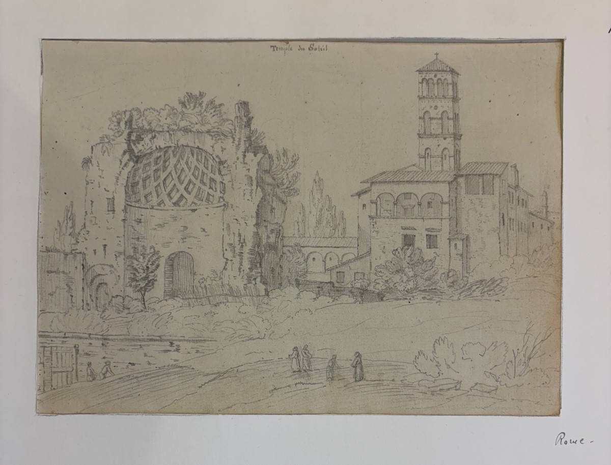Italian School, Early 19th Century - 2 Pencil Drawings -photo-3