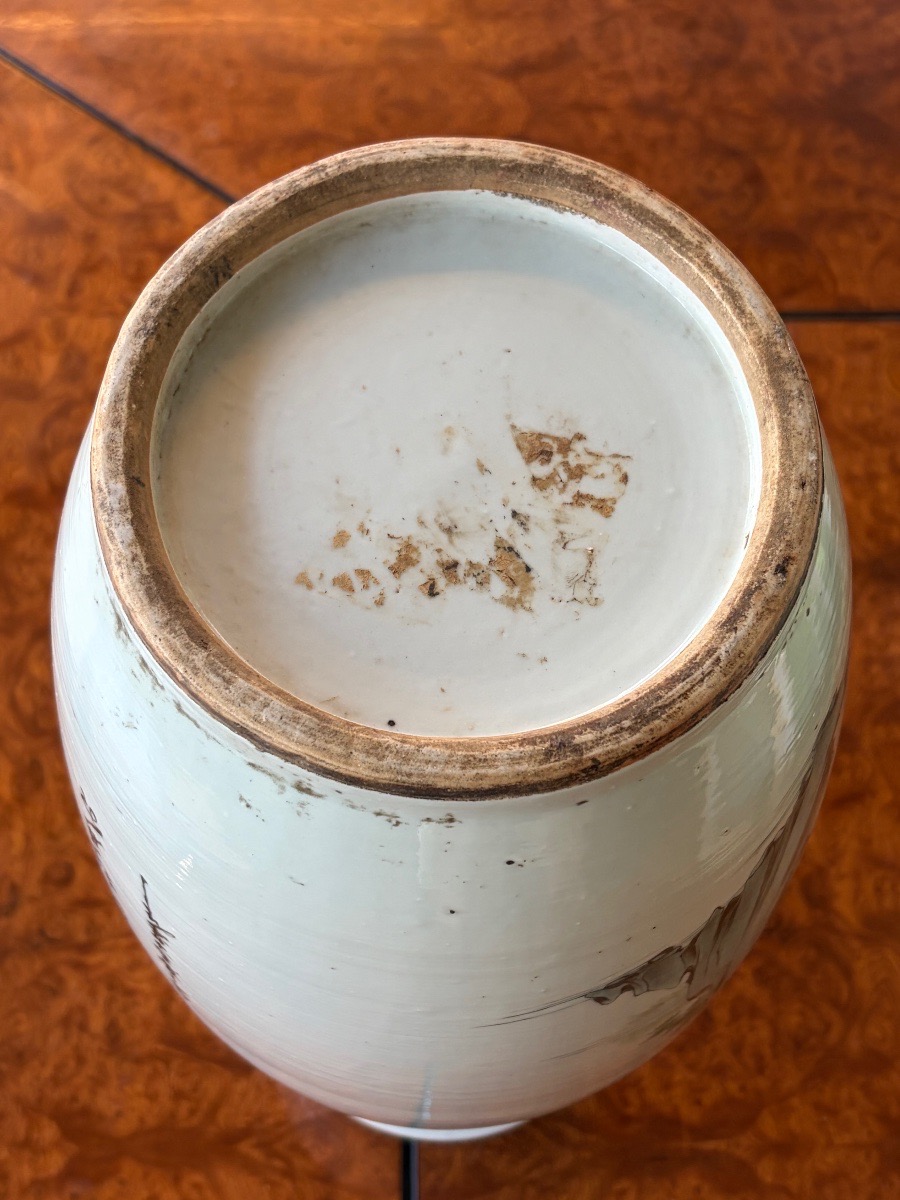 Vase en porcelaine - Chine fin XIX ème siècle -photo-1