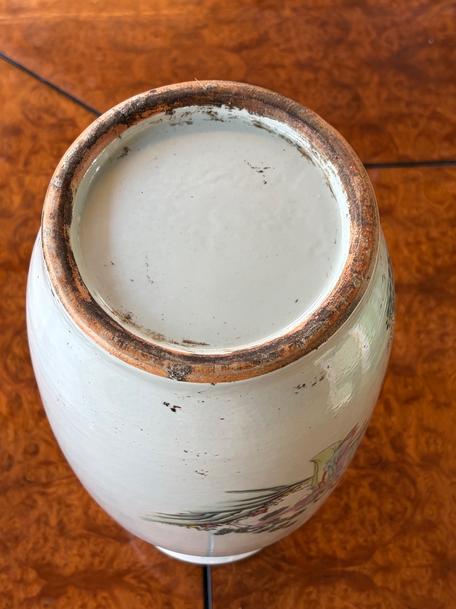 Vase en porcelaine - Chine fin du XIX ème siècle -photo-2