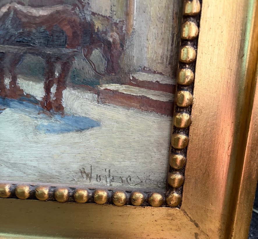 Wlodzimierz Rutkowski (1915-1992) - Huile sur panneau signée en bas à droite-photo-2