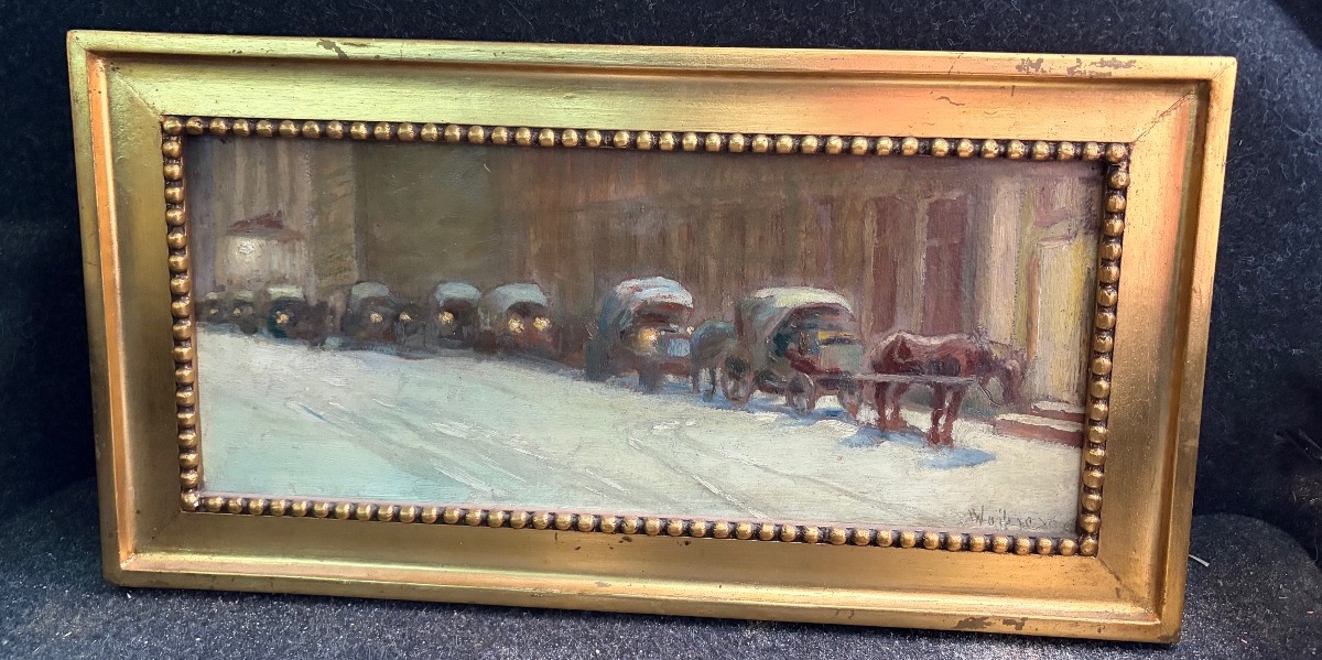 Wlodzimierz Rutkowski (1915-1992) - Huile sur panneau signée en bas à droite