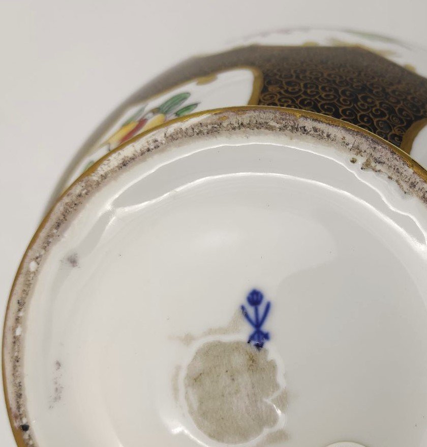 Vase en céramique de style oriental, France, début des années 1900-photo-4
