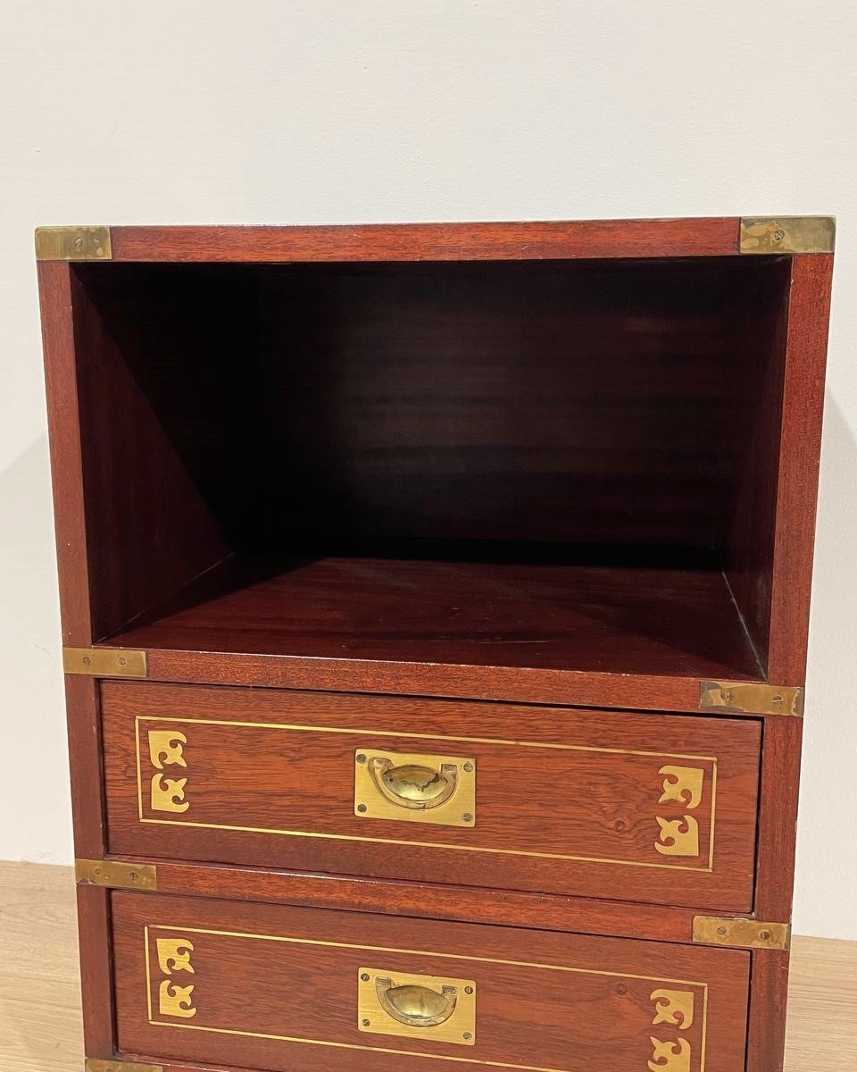 English Naval Style Bedside Table 'the Savannah Boston 1802'-photo-4