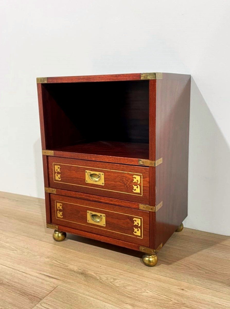 English Naval Style Bedside Table 'the Savannah Boston 1802'