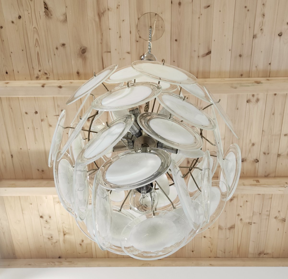 Lustre Vistosi Murano à 13 lumières, années 1970-photo-1